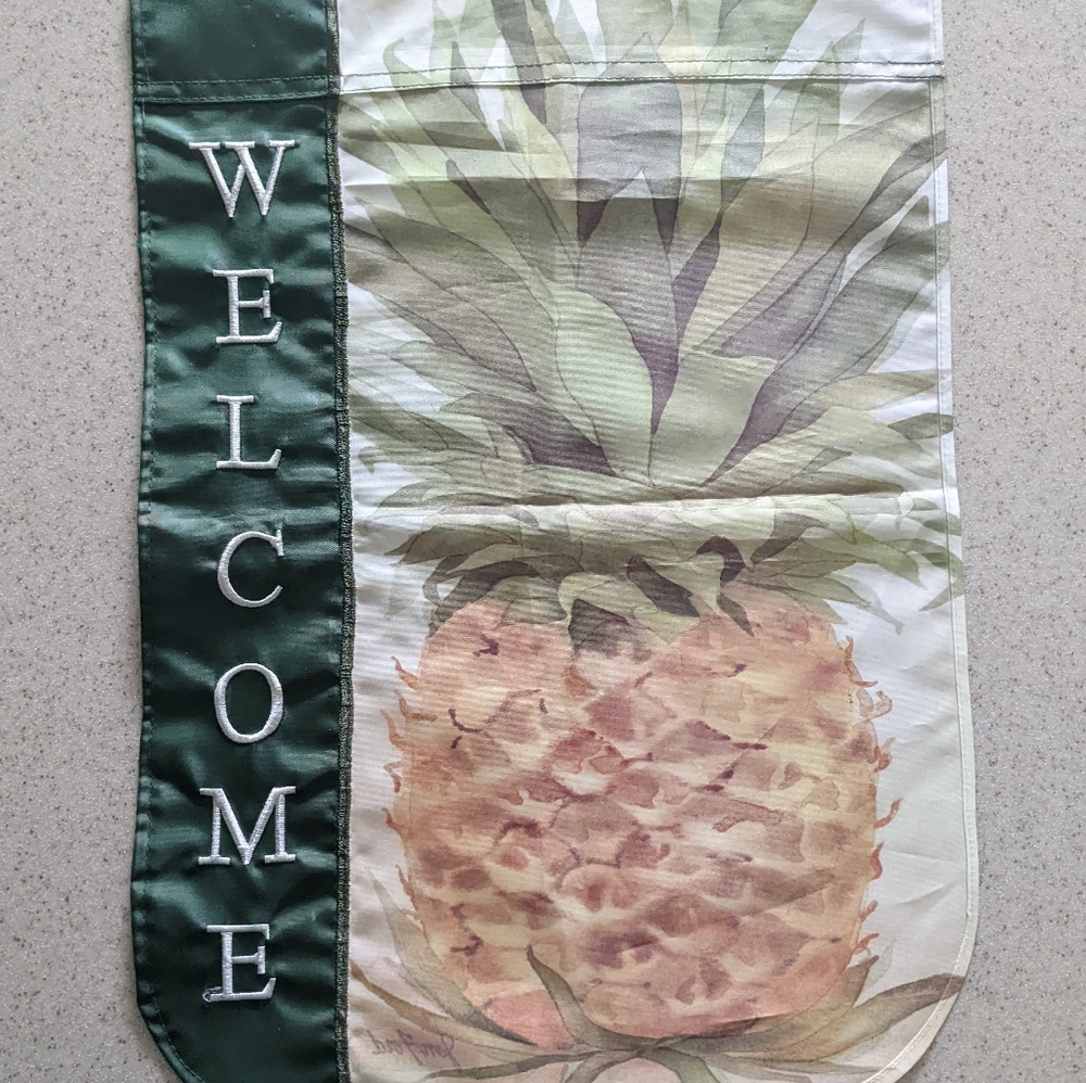 πPineapple Welcome π Garden Flag - Picture 1 of 1